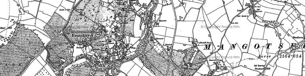 Old map of Downend in 1881