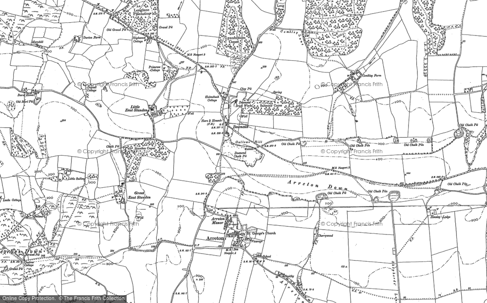 Old Map of Downend, 1896 in 1896