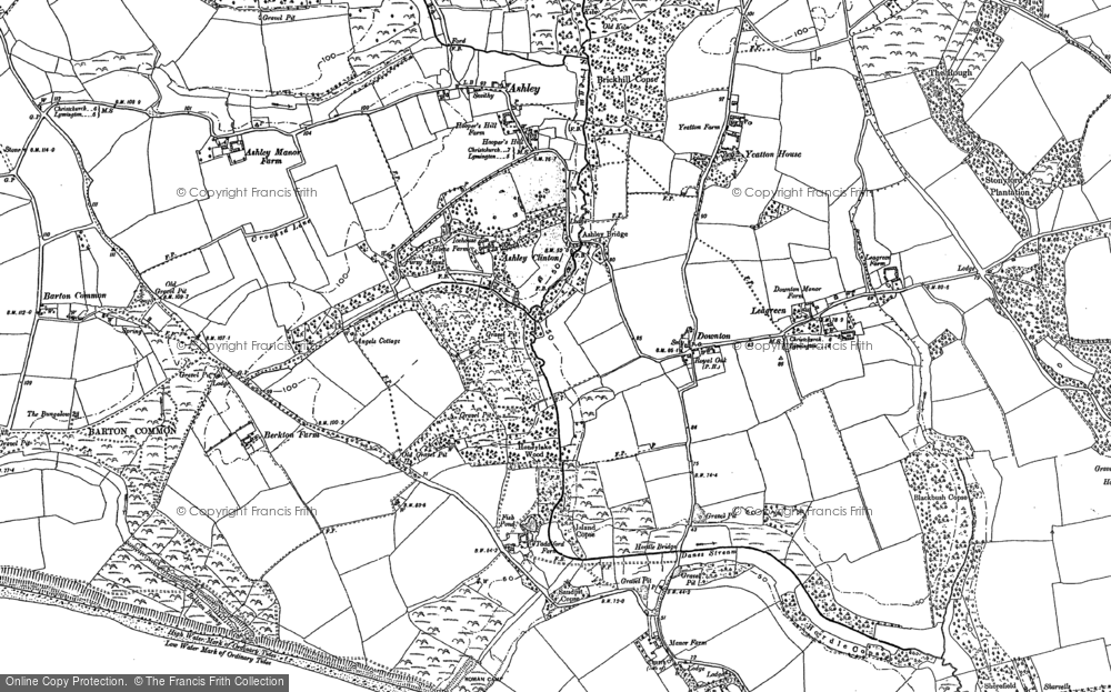 Old Map of Historic Map covering Leagreen in 1907