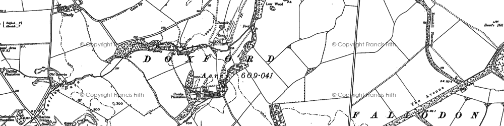 Old map of Doxford Newhouses in 1896