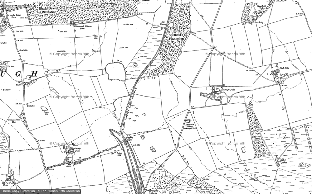 Old Map of Dragonby, 1885 - 1906 in 1885