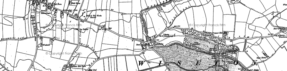 Old map of Drakeholes in 1885