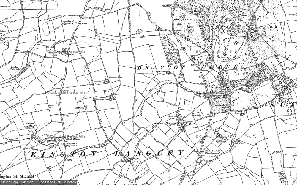 Old Map of Draycot Cerne, 1899 in 1899