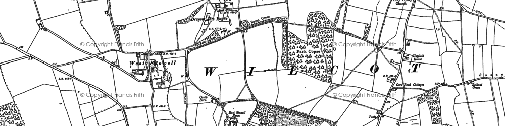 Old map of Draycot Fitz Payne in 1899