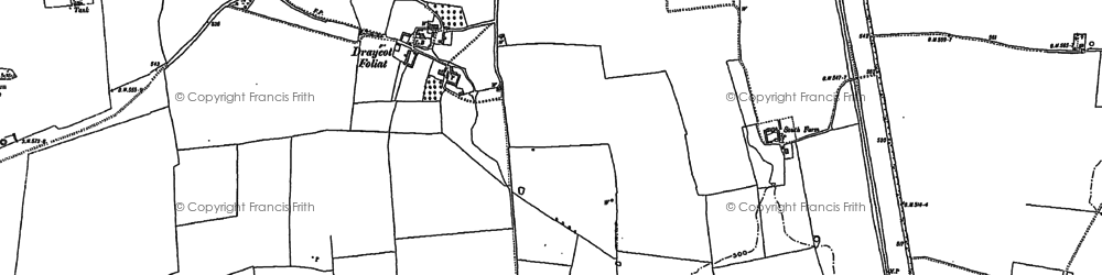 Old map of Draycot Foliat in 1899