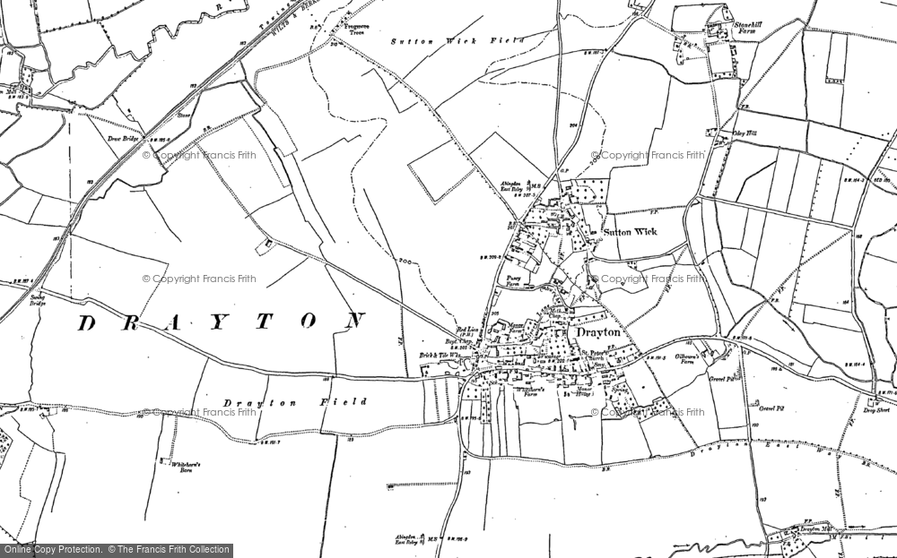 Old Map of Drayton, 1898 - 1910 in 1898