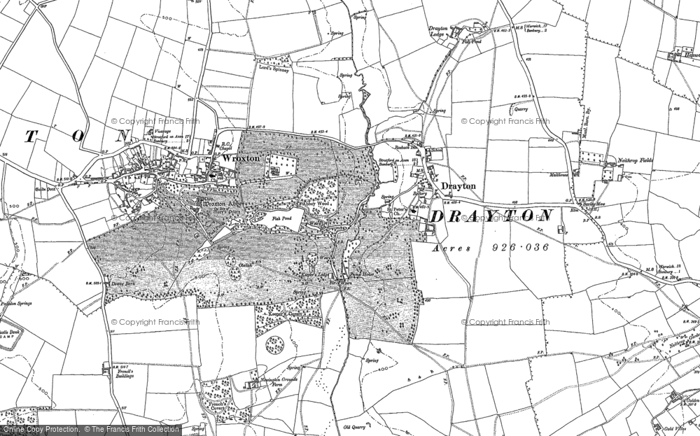 Old Map of Drayton, 1899 - 1920 in 1899