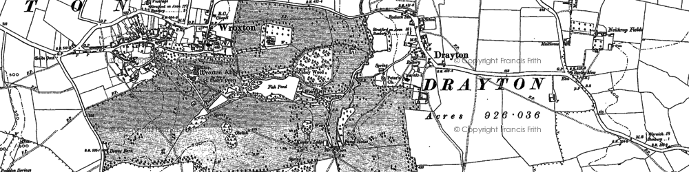 Old map of Withycombe Farm Ho in 1899