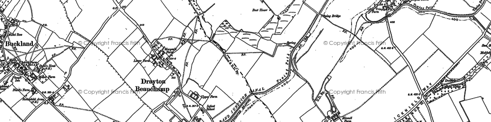 Old map of Drayton Beauchamp in 1896