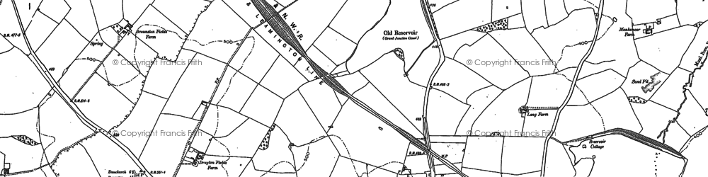 Old map of Drayton Resr in 1884