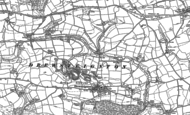 Old Map of Drewsteignton, 1884 - 1887