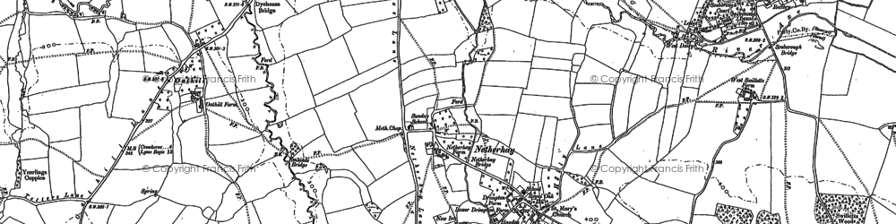 Old map of Drimpton in 1901