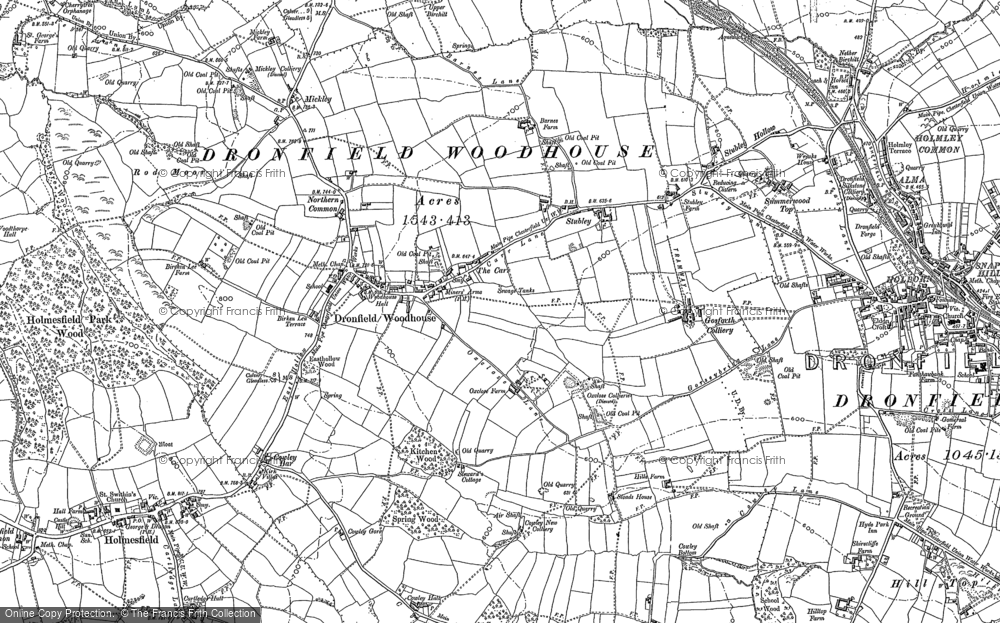 Old Map of Historic Map covering Cowley in 1936