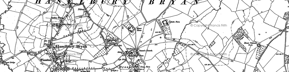 Old map of Droop in 1886
