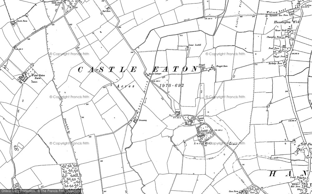 Old Map of Droveway, 1898 - 1910 in 1898