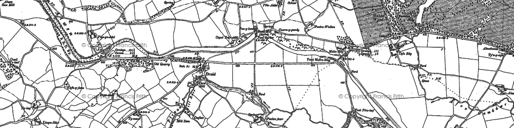 Old map of Druid in 1886