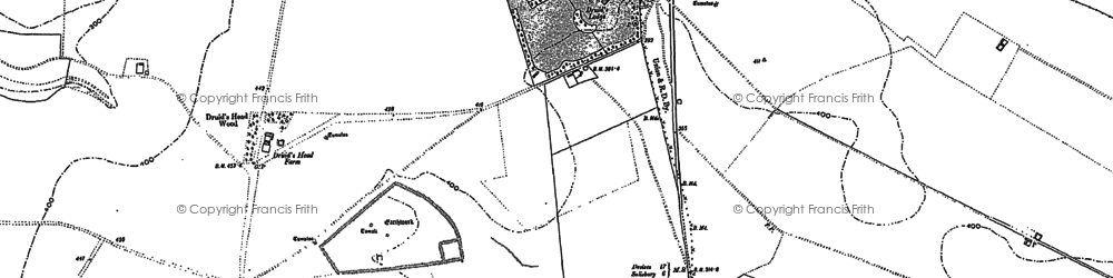 Old map of Druid's Lodge in 1899