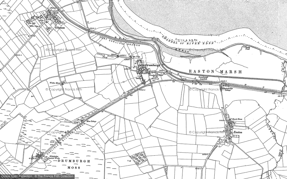 Old Map of Drumburgh, 1899 in 1899