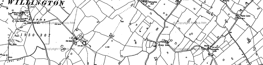 Old map of Brunett in 1909