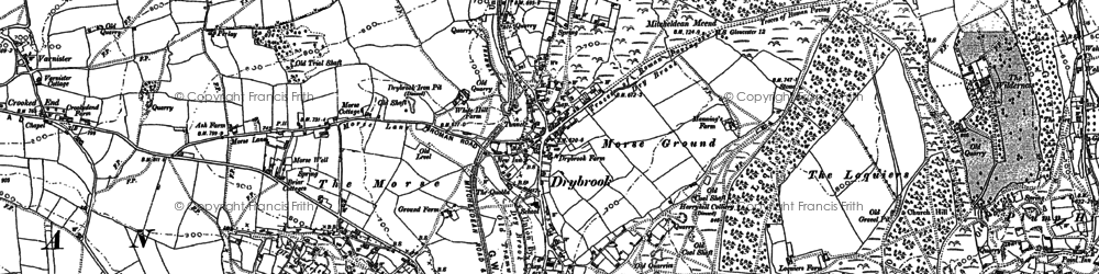 Old map of Drybrook in 1901