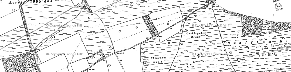 Old map of Drymere in 1883