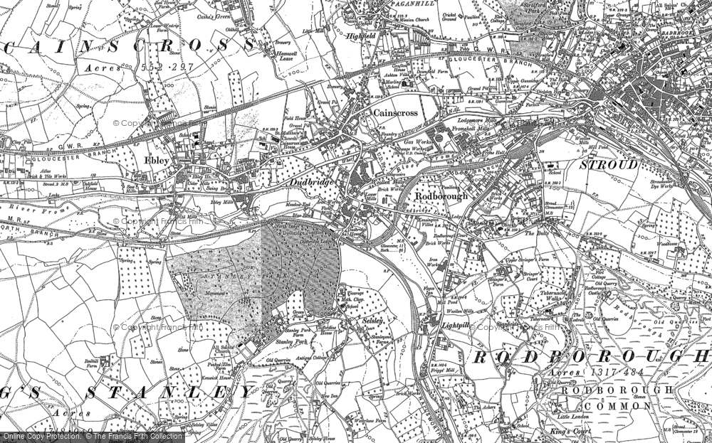 Old Map of Dudbridge, 1882 in 1882