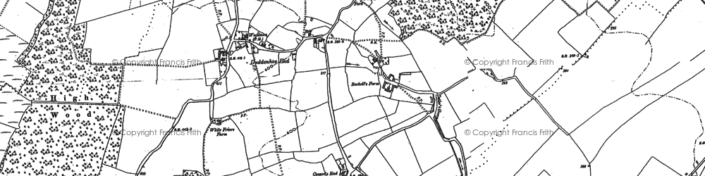 Old map of Bridge Green in 1896