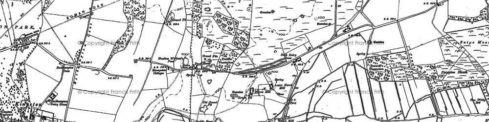 Old map of Duddle Heath in 1887