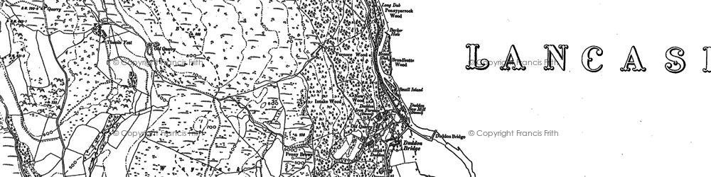 Old map of Boadhole in 1898