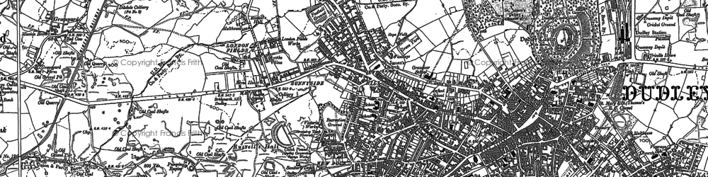 Old map of London Fields in 1881