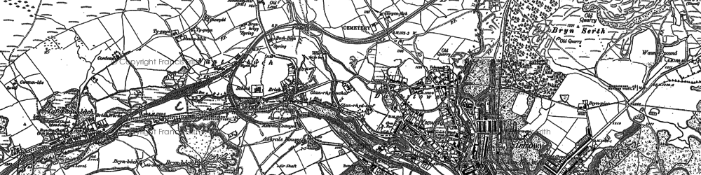 Old map of Bryn Serth in 1879