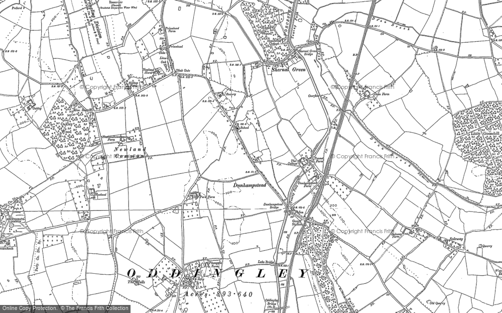 Old Map of Dunhampstead, 1883 - 1884 in 1883
