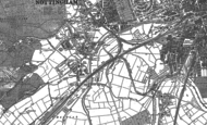 Old Map of Dunkirk, 1881 - 1899