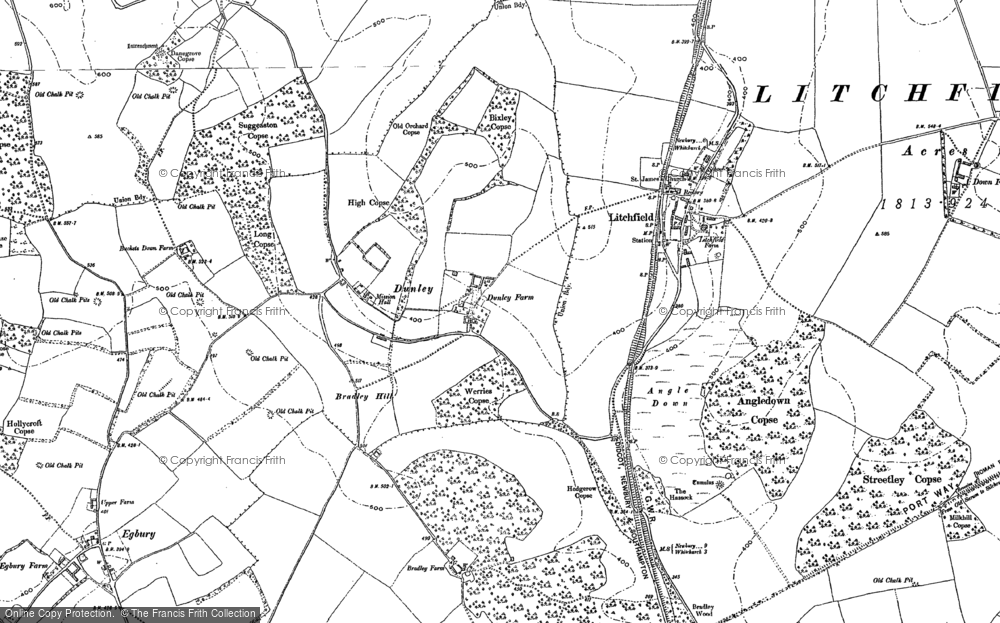 Old Map of Dunley, 1894 in 1894