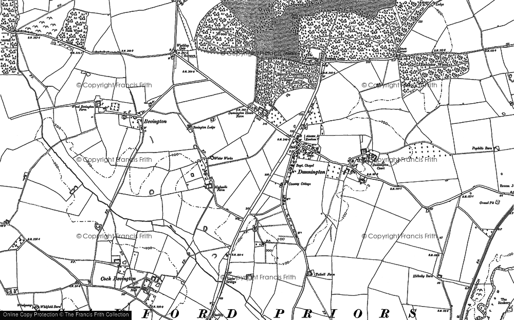 Old Map of Dunnington, 1885 - 1903 in 1885