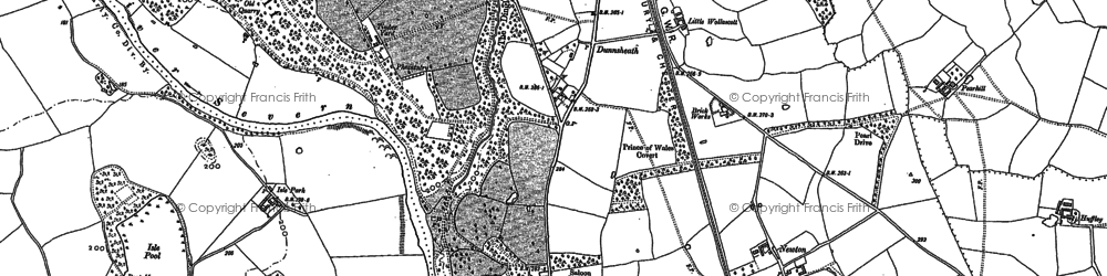 Old map of Dunnsheath in 1881