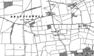 Old Map of Dunsby Village, 1886 - 1887