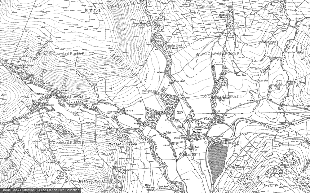 Old Map of Dunsop Bridge, 1907 in 1907