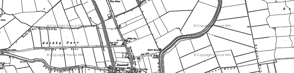 Old map of Dunswell in 1888