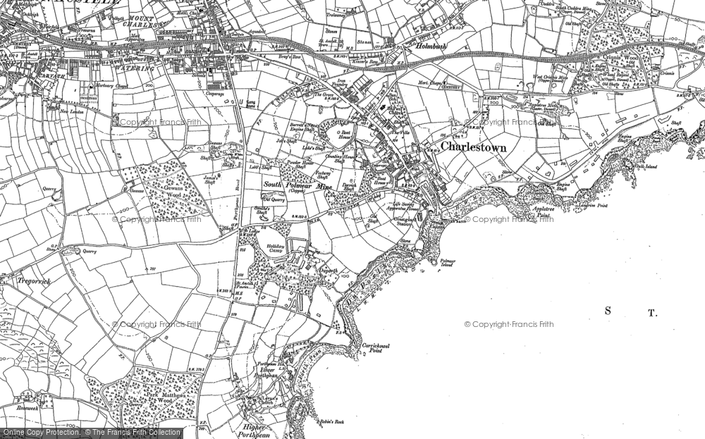 Old Map of Duporth, 1881 - 1906 in 1881