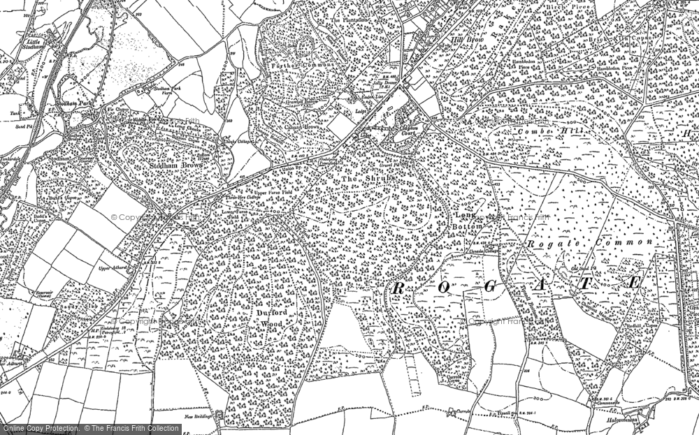 Old Map of Durford Wood, 1908 in 1908