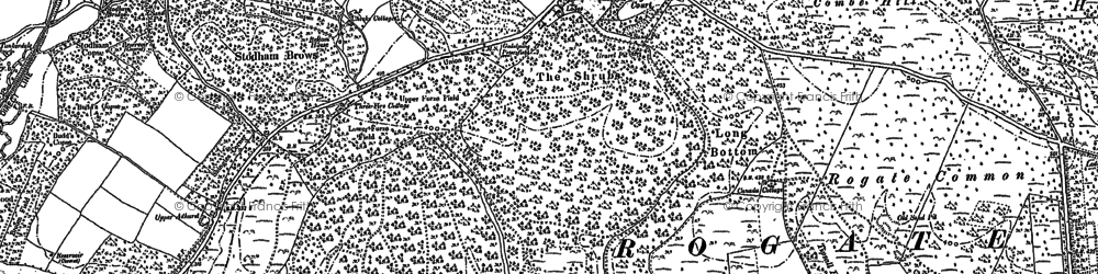 Old map of Durford Wood in 1908