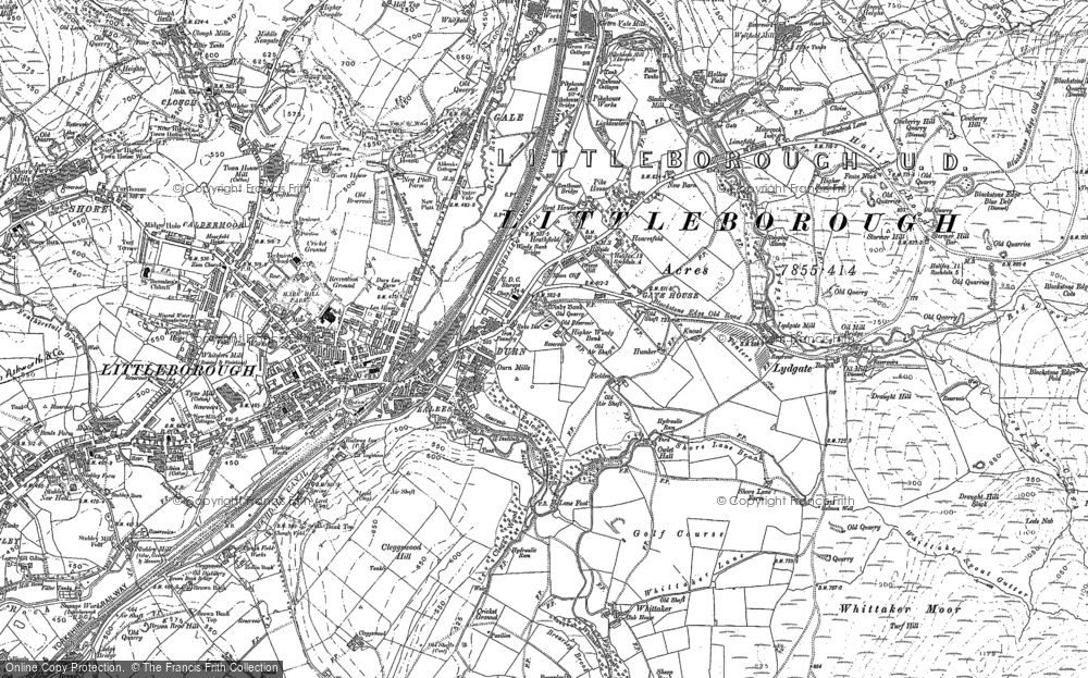 Old Map of Durn, 1891 - 1909 in 1891