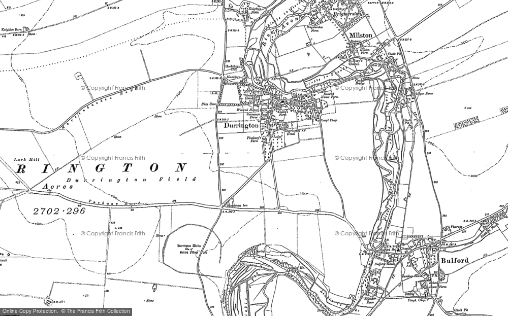 Old Map of Historic Map covering Woodhenge in 1899