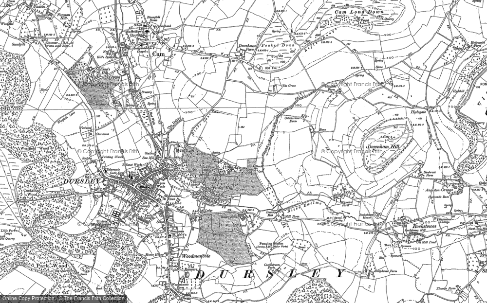 Old Map of Dursley, 1882 in 1882