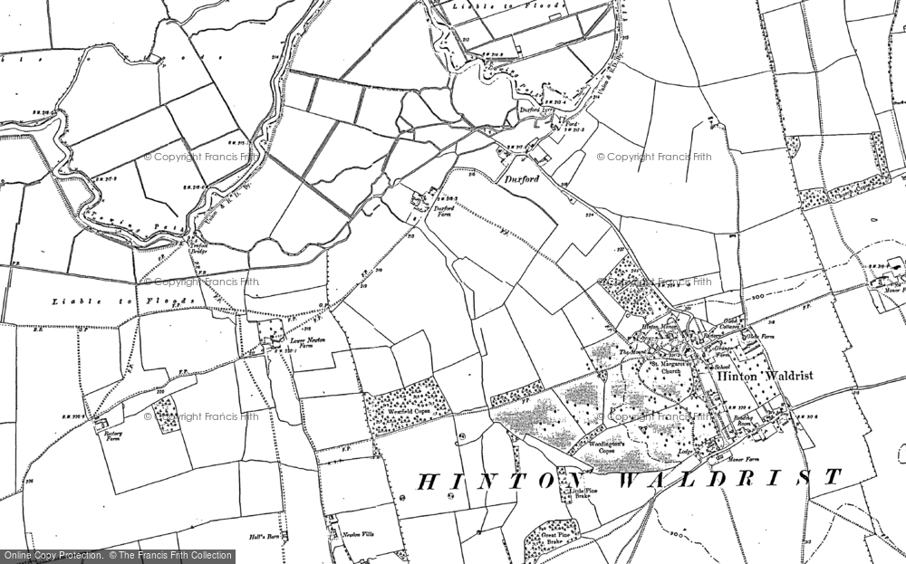 Old Map of Duxford, 1898 - 1911 in 1898