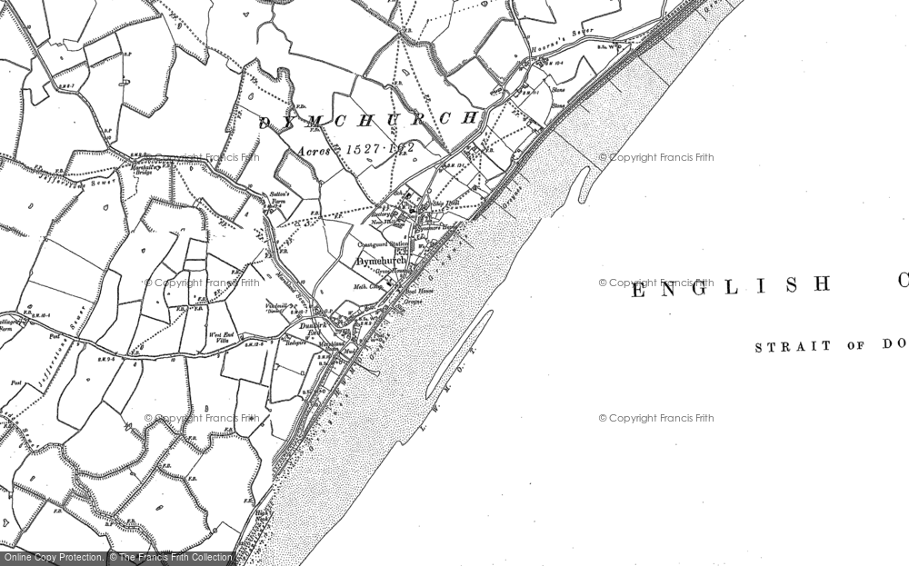 Old Map of Dymchurch, 1896 - 1906 in 1896