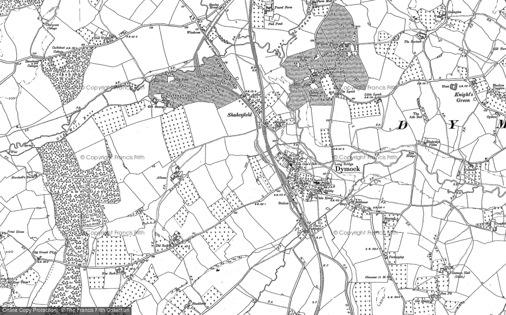 Old Map of Dymock, 1882 - 1901 in 1882