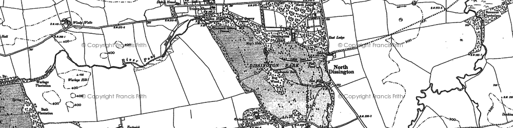 Old map of Eachwick in 1895