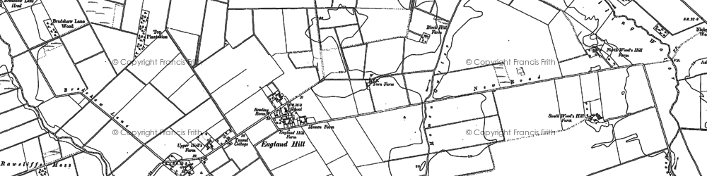 Old map of Moss Edge in 1910